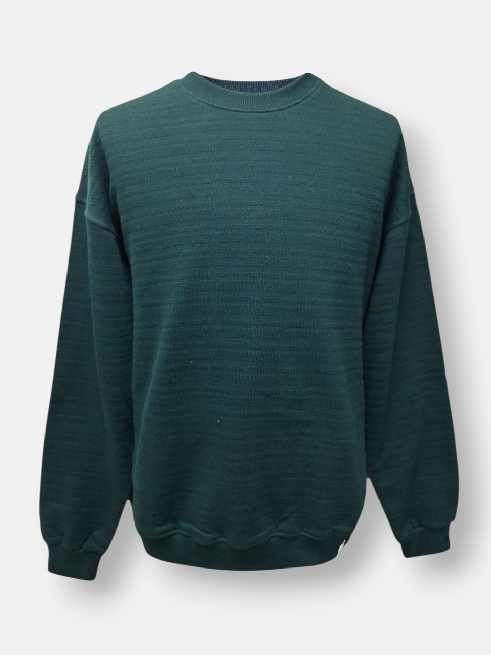 بلوز مردانه یقه گرد دورس راه راه سبز AJ136 سایزXL