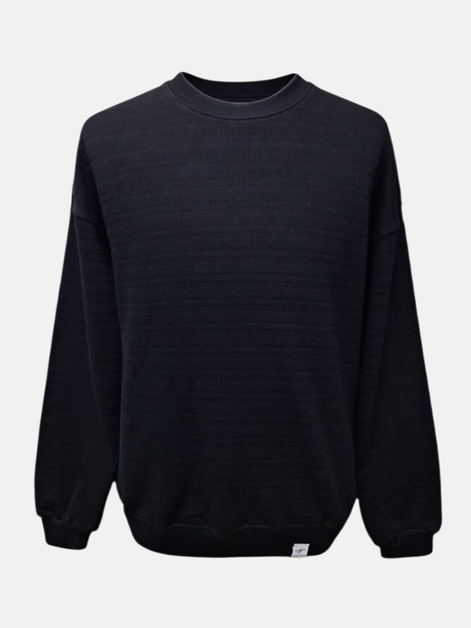 بلوز مردانه یقه گرد دورس راه راه مشکی AJ136 سایزL