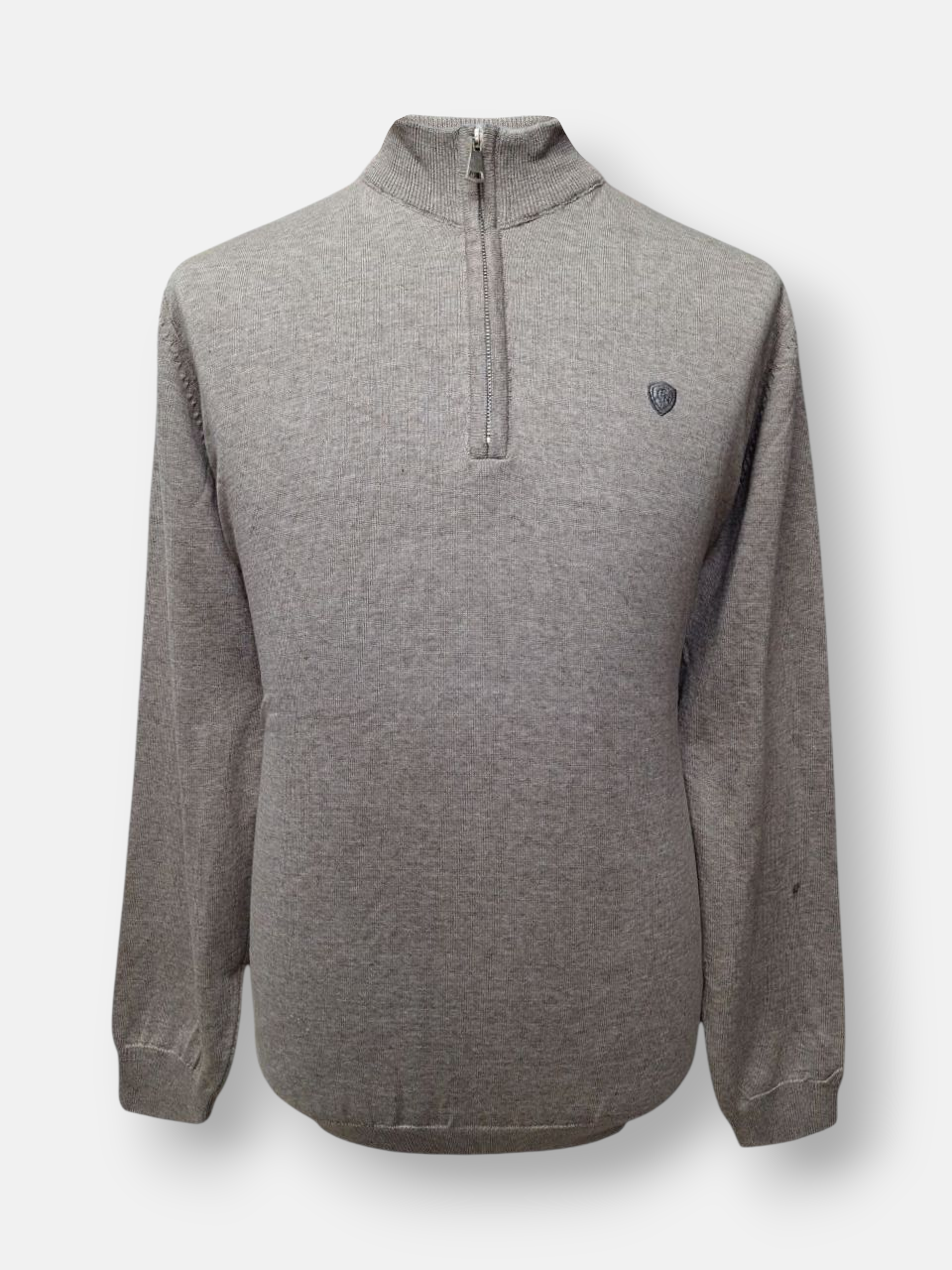 بلوز مردانه نیم زیپ بافت موکا AJ901 سایزXL