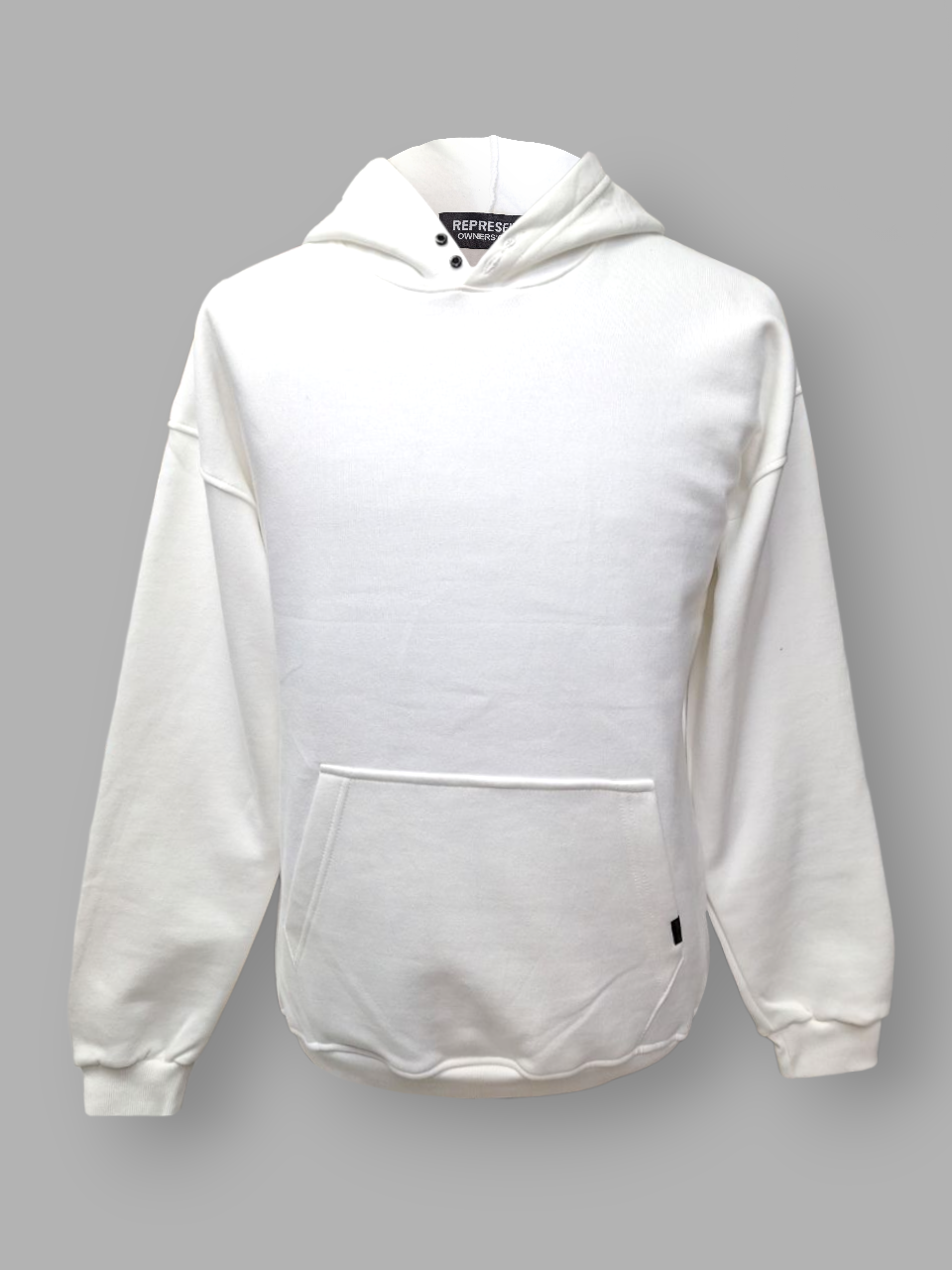 هودی مردانه کلاهدار سفید AJ134 سایزXL