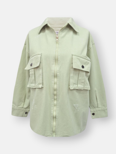 شومیز زنانه زیبدار کتان AV635