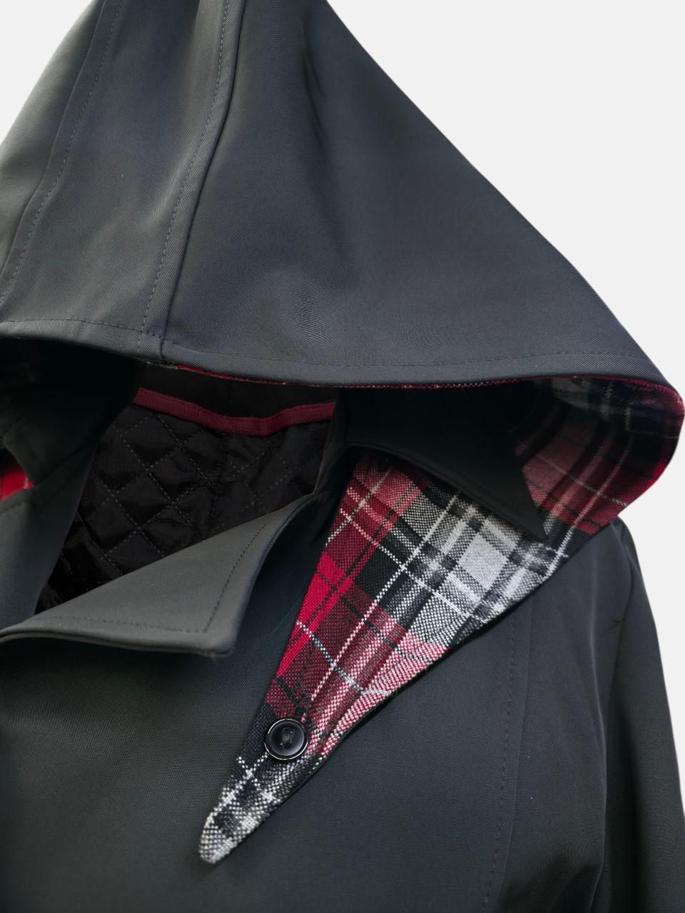 بارانی زنانه کلاهدار پشت بلدینگ دایان مشکی AY سایز6