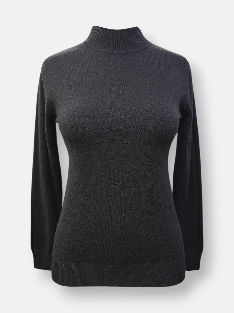 بلوز زنانه یقه ایستاده گپ مشکی DA9009