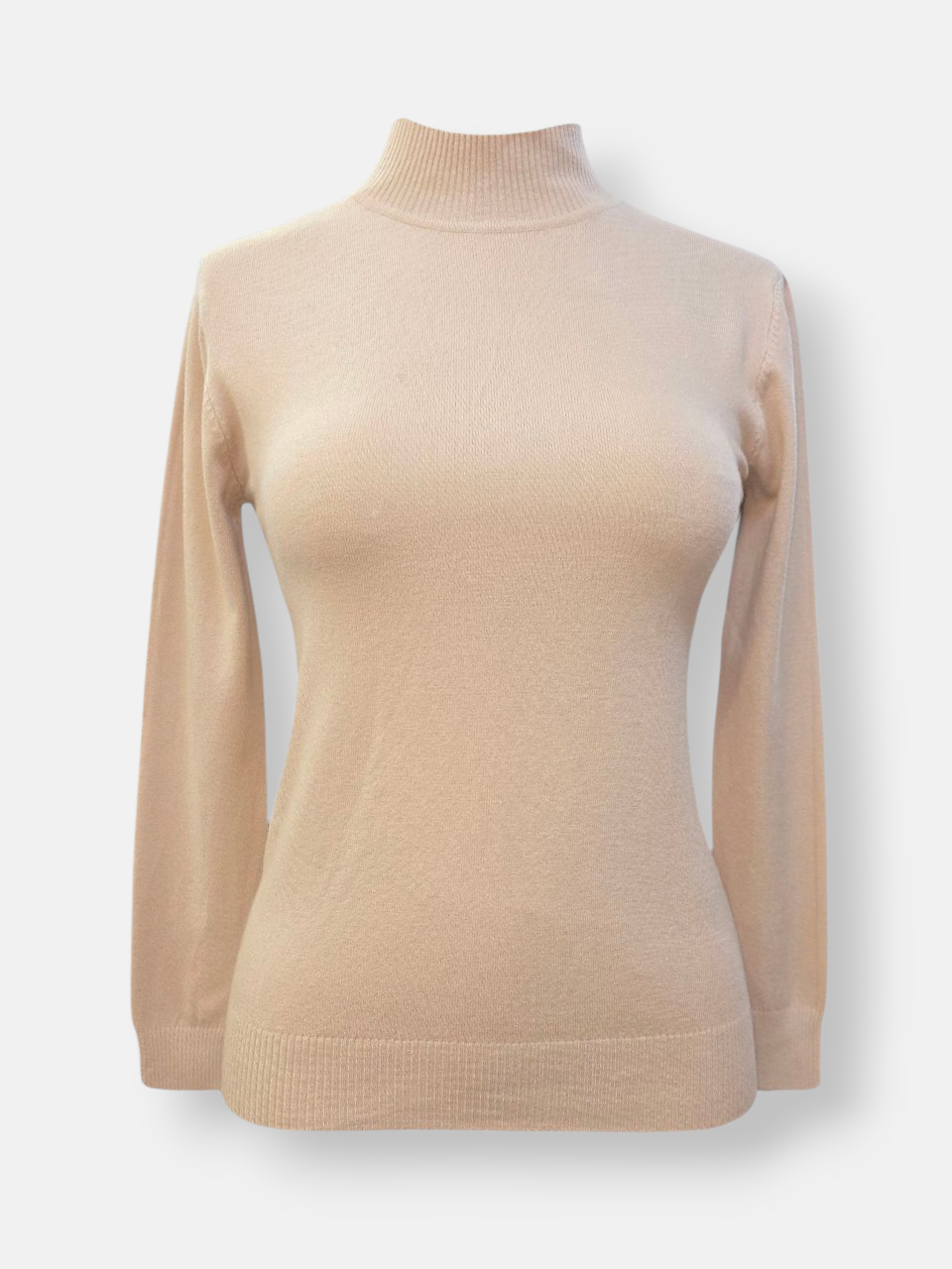 بلوز زنانه یقه ایستاده گپ کرم DA9009