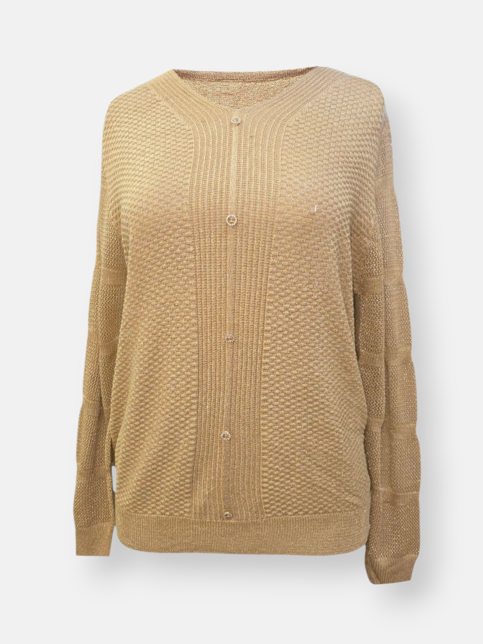 بلوز زنانه یقه هفت توری طلایی DA262