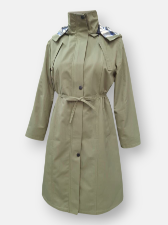 بارانی کلاهدار کتان زارا زنانه