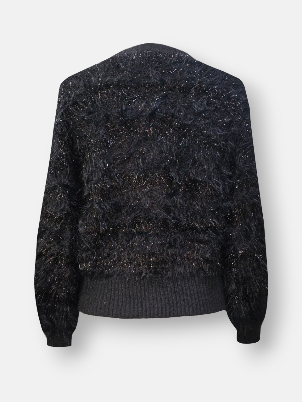 کت زنانه کوتاه دکمه دار موهر مشکی DA8003