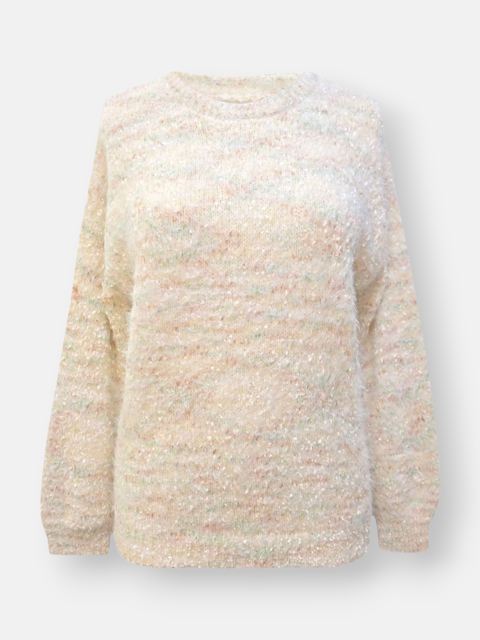 بلوز زنانه یقه گرد موهر سبز DA295