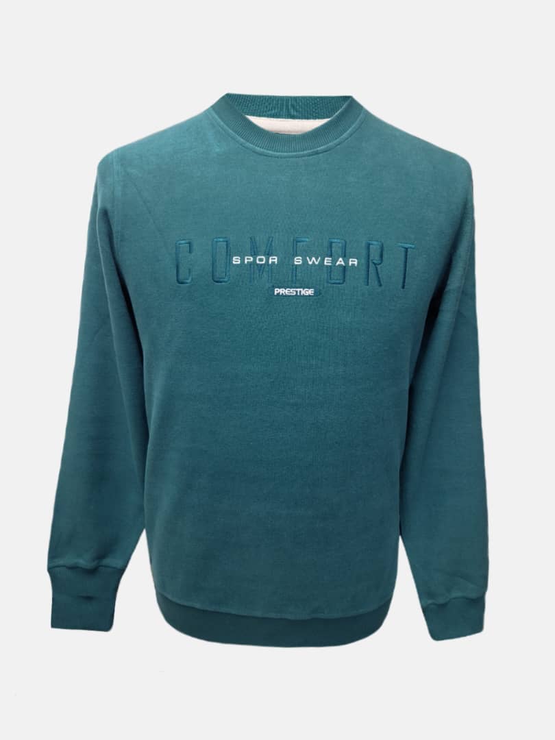 بلوز مردانه یقه گرد سلانیک گلدوزی یشمی CZ4011 سایزL