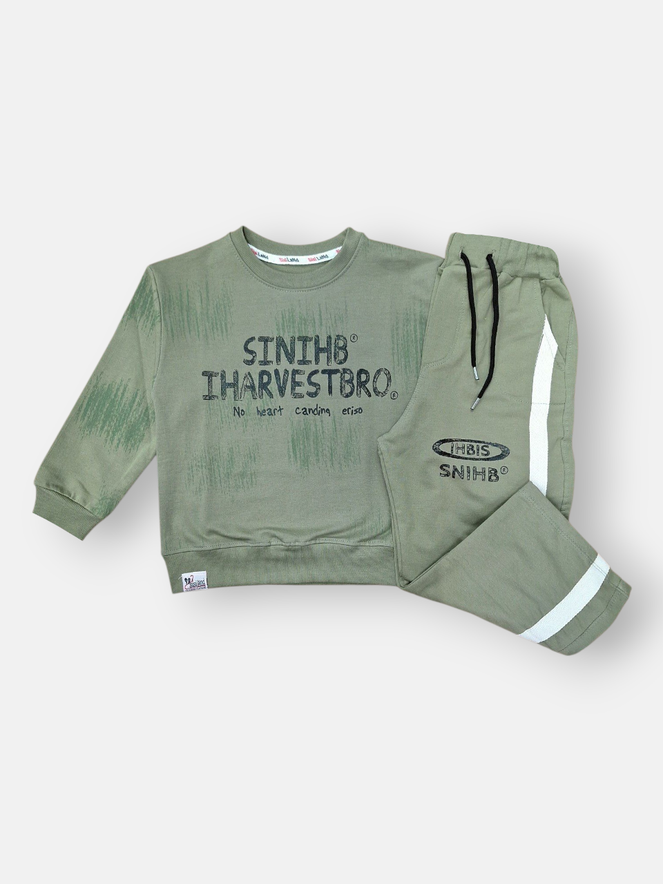 ست بچگانه اسپرت بلوز شلوار سبز CT1130 سایز45