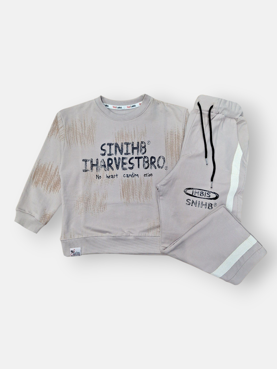 ست بچگانه اسپرت بلوز شلوار کرم CT1130 سایز45