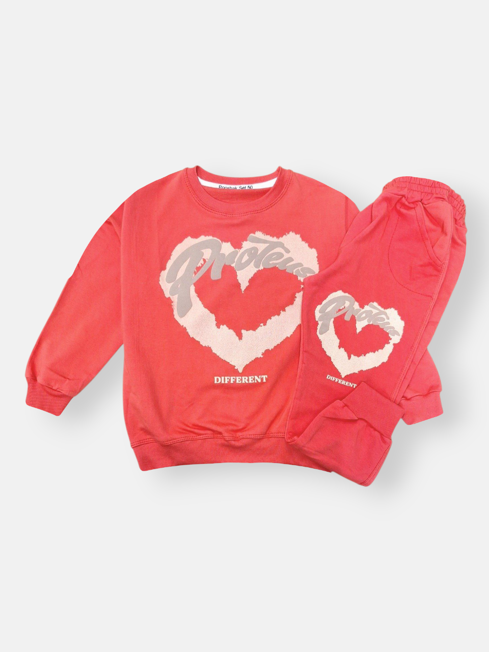 ست دخترانه بلوز شلوار قرمز CT2 سایز50