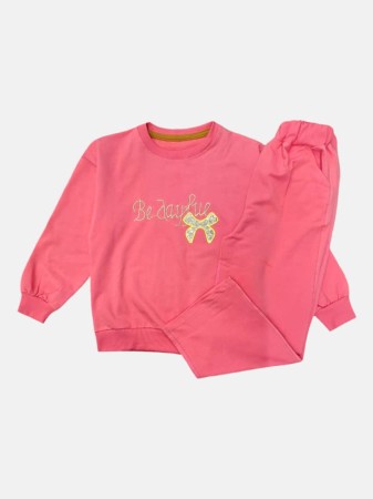 ست دخترانه بلوز شلوار دورس پولکی CT622