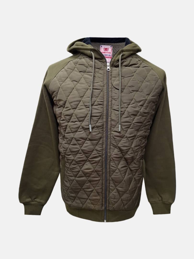 سوئیشرت مردانه کلاهدار سبز CZ7001 سایزL