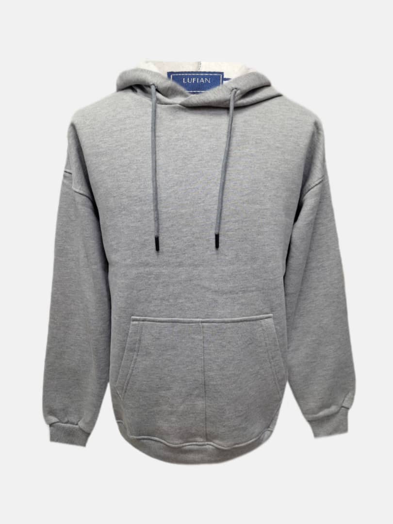 هودی مردانه کلاهدار دورس طوسی AJ4048 سایزL