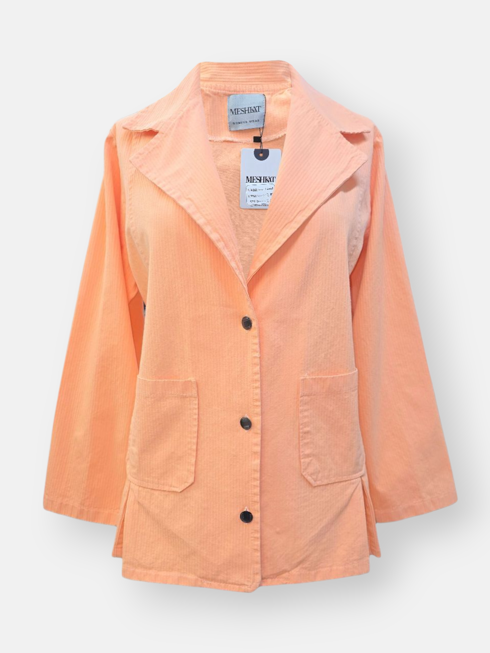 کت زنانه کتان زارا گلبهی AV764