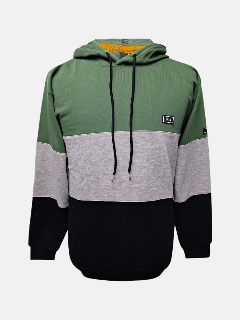 هودی مردانه دورس رینگی سبز مشکی AG722 سایزXL