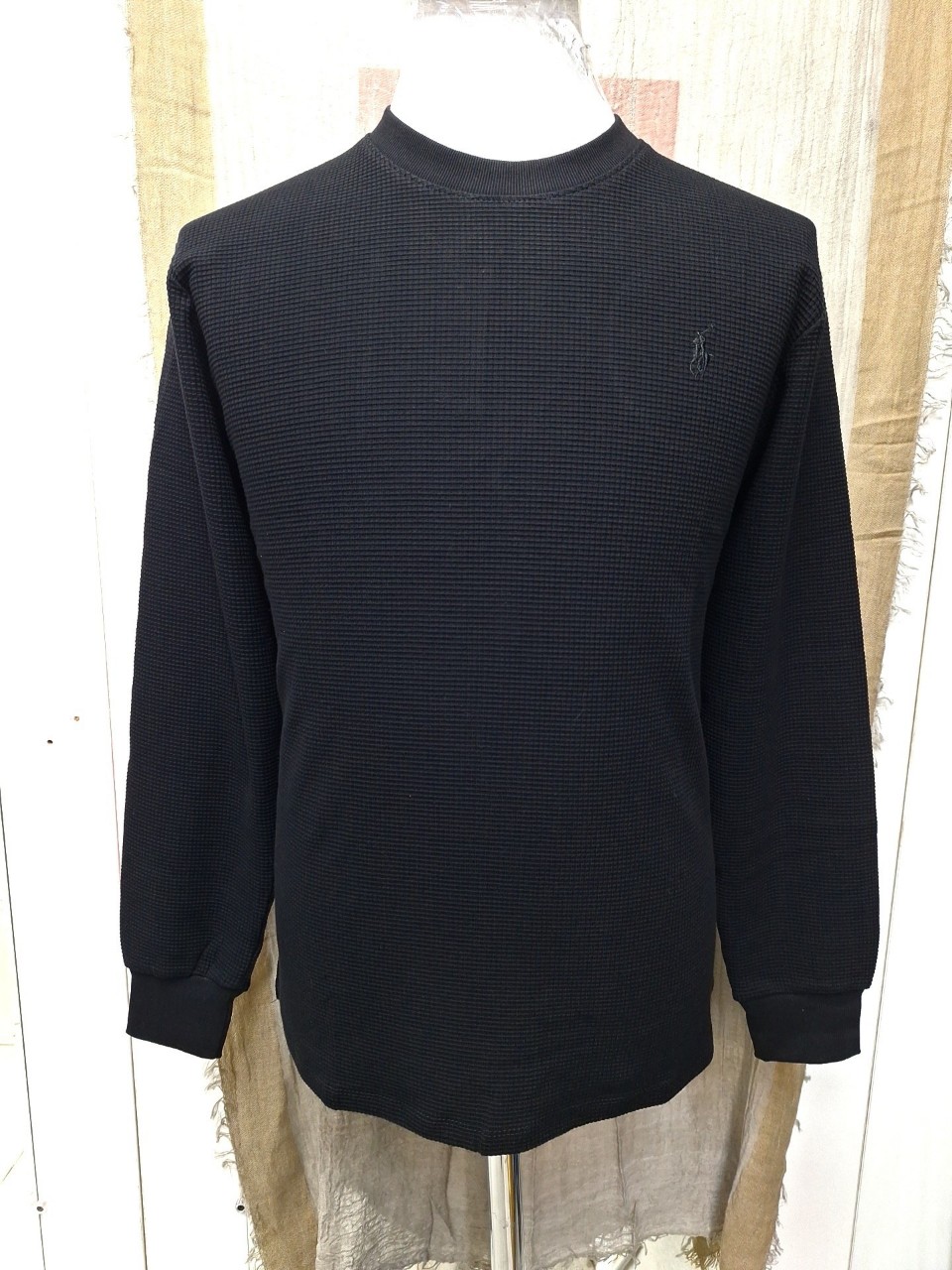 بلوز مردانه یقه گرد بیسکوئیتی مشکی CQ سایزXL