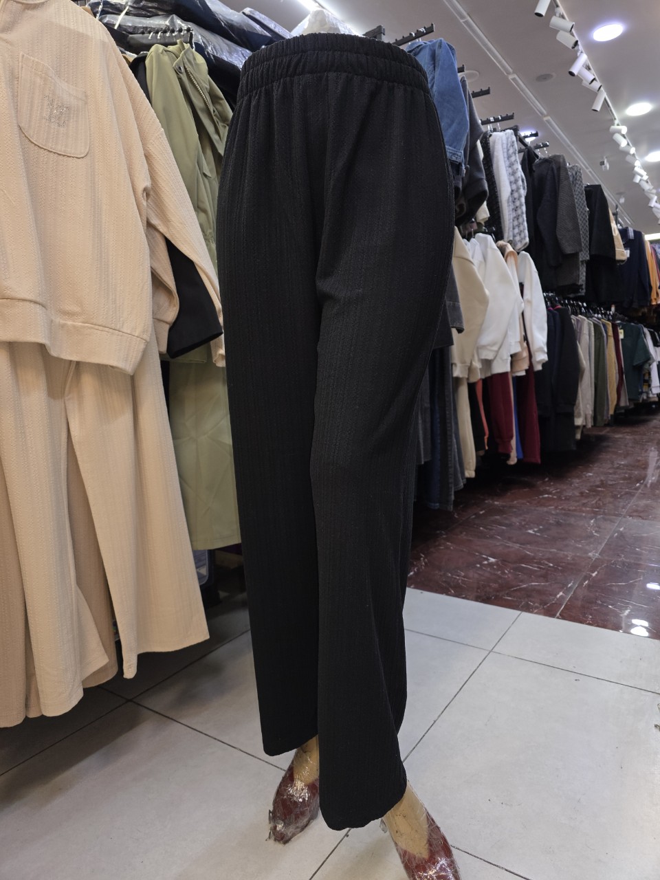 ست اسپرت بابر شلوار مراکشی مشکی AV2779