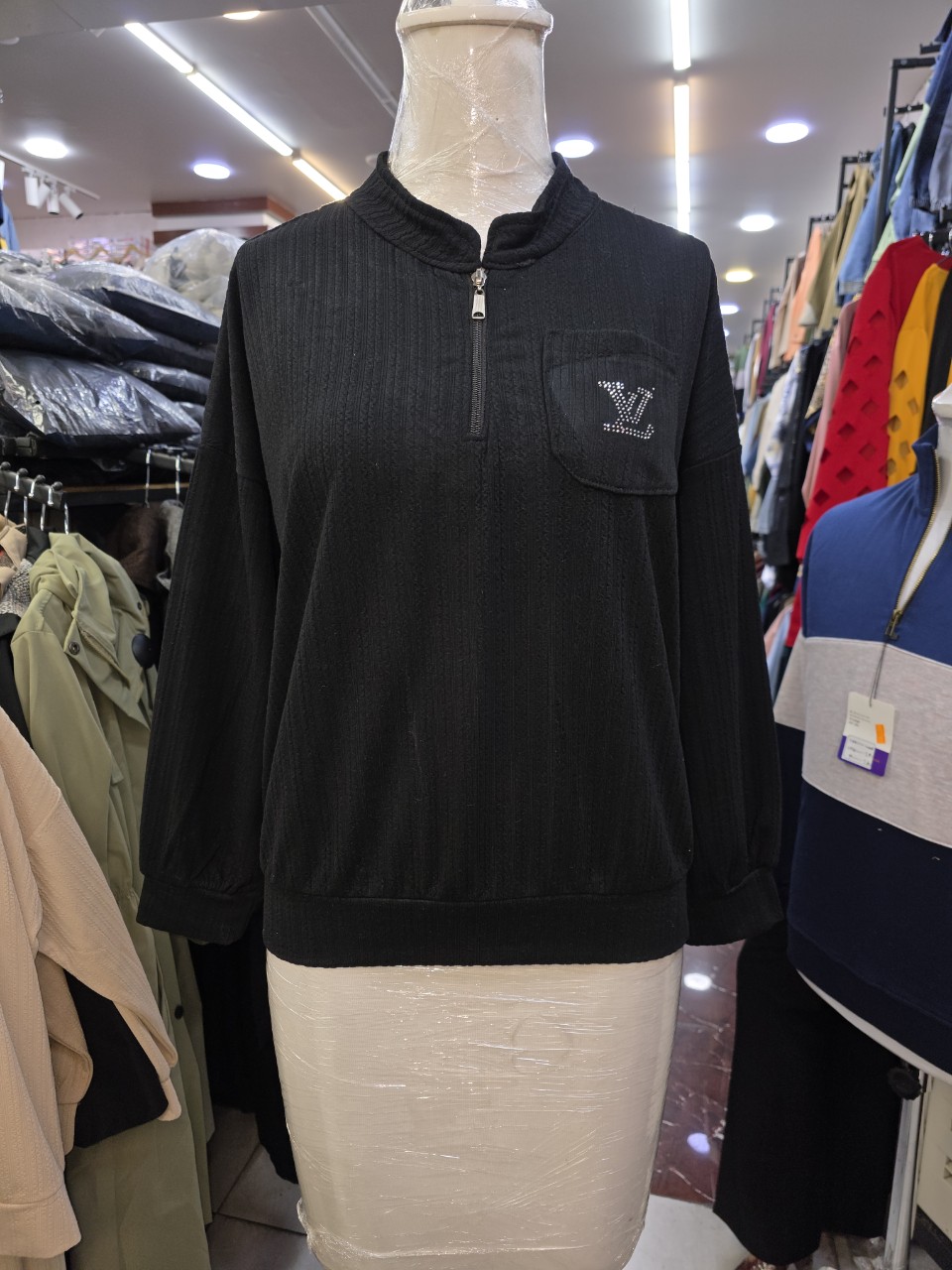 ست اسپرت بابر شلوار مراکشی مشکی AV2779