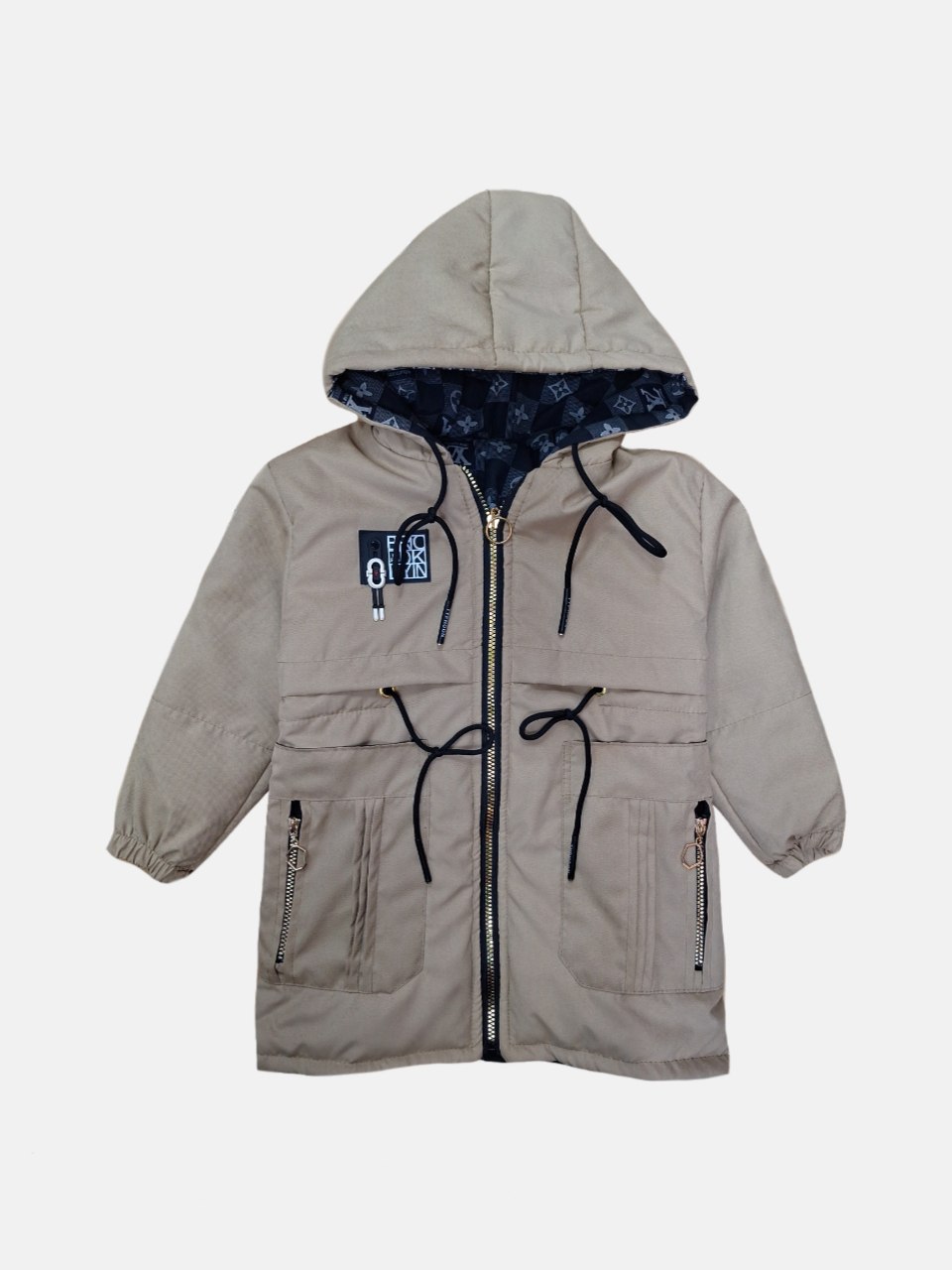 کاپشن دخترانه دورو میکرو کرم CT سایز1