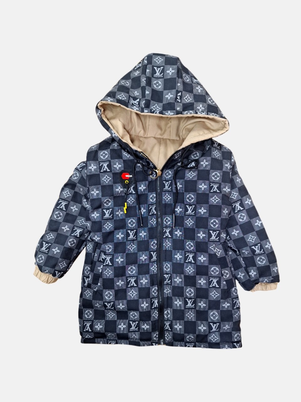 کاپشن دخترانه دورو میکرو کرم CT سایز2