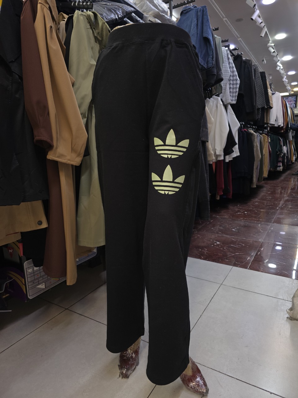 ست زنانه بلوز شلوار دورس چاپی سبز CT2