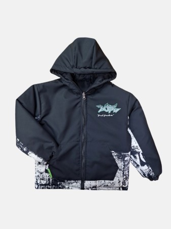 کاپشن پسرانه دورو کلاهدار شمعی CO