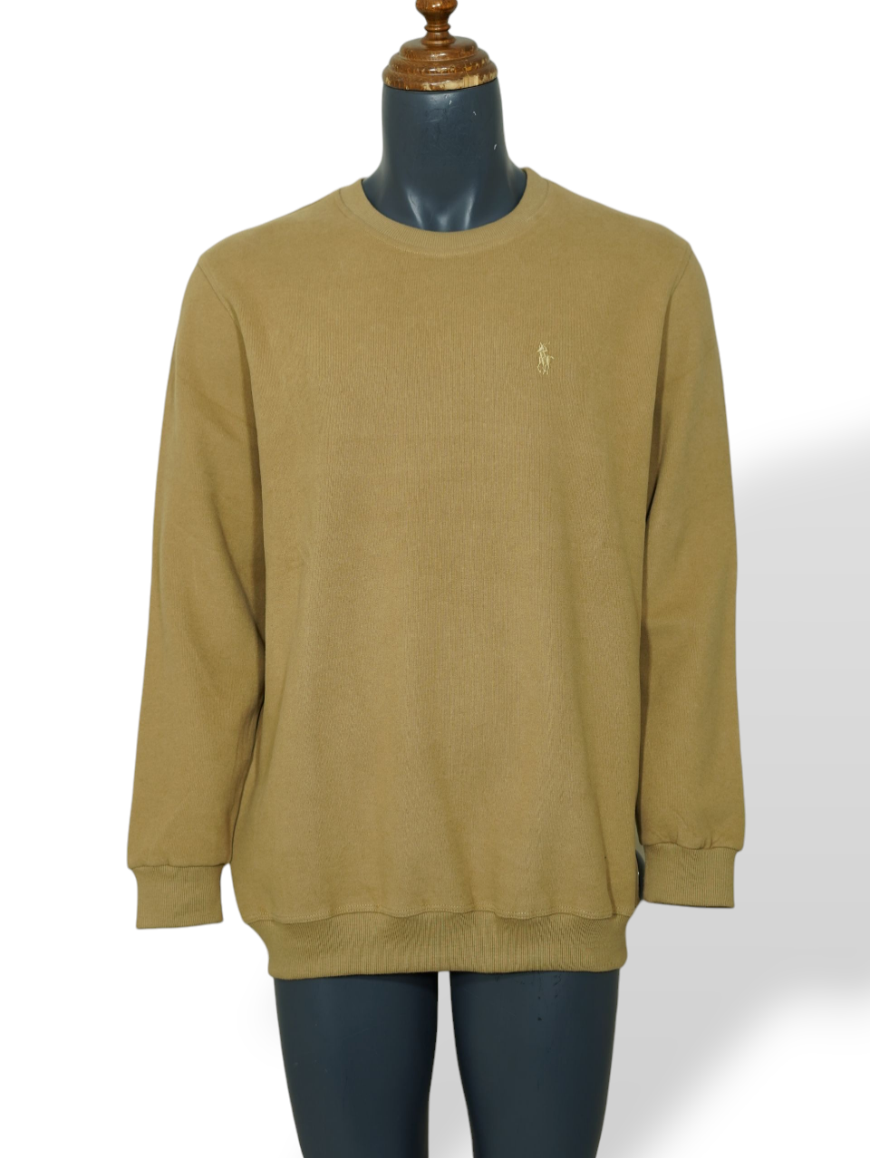 بلوز مردانه یقه گرد سلانیک کرم AO4481 سایز3XL