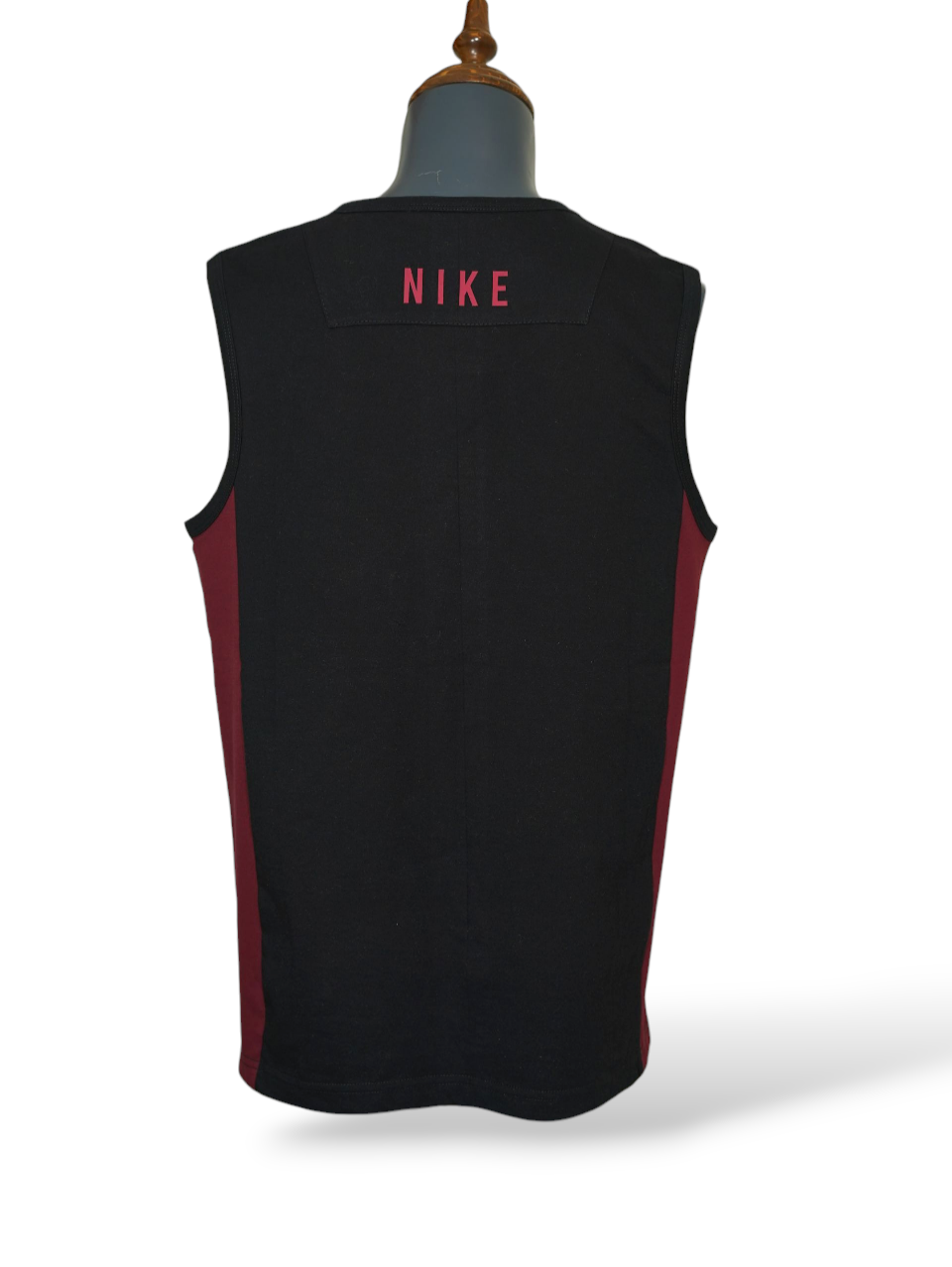 ست مردانه تاپ شلوارک نایک مشکی زرشکی CZ سایزXL