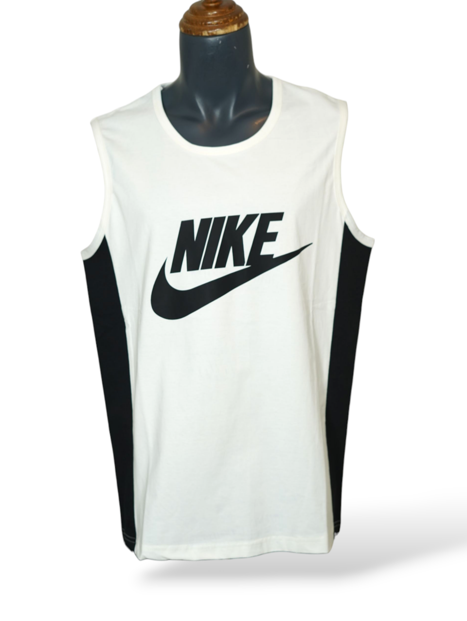 ست مردانه تاپ شلوارک نایک سفیدمشکی CZ سایزL