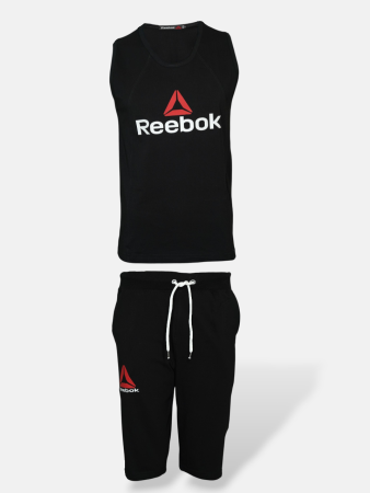 ست مردانه تاپ شلوارک پنبه یک رو ریبوک BR