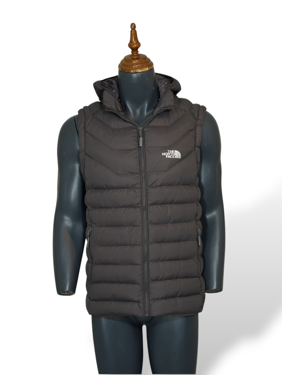 پافر مردانه شمعی پر طوسی CN02 سایز2XL