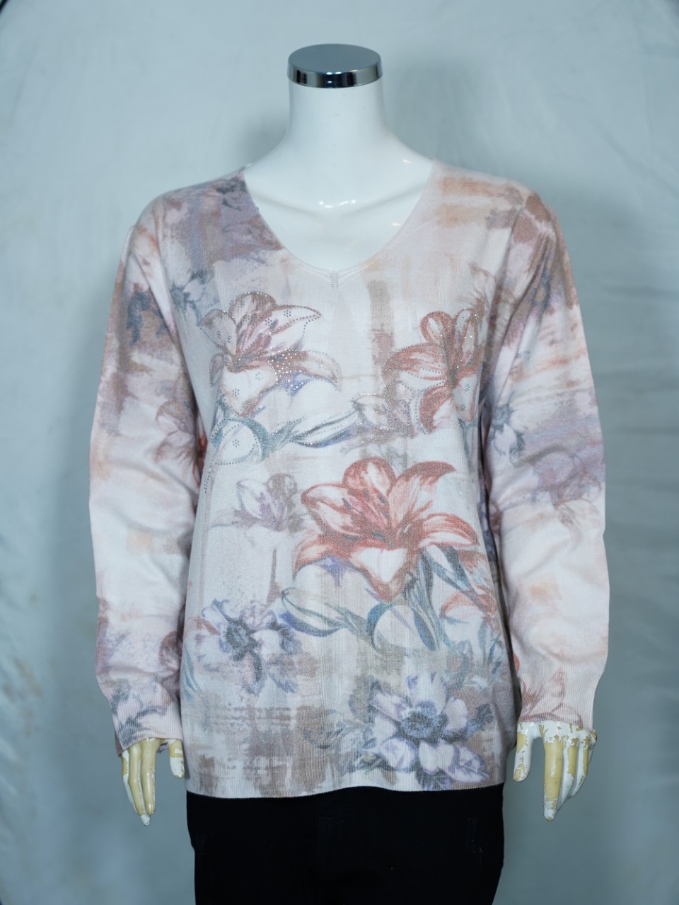 بلوز زنانه یقه هفت کشمیر طرح6 DA