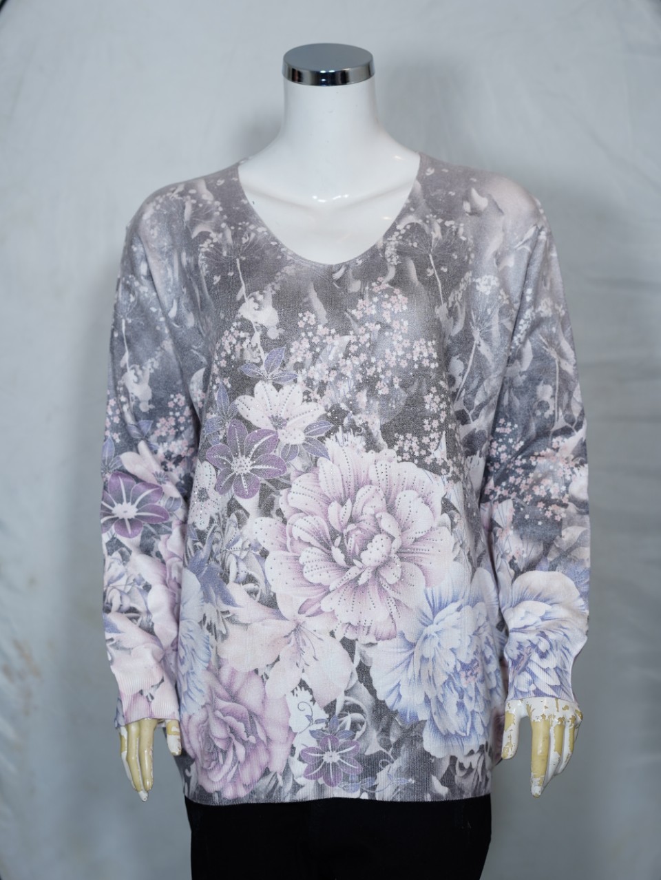 بلوز زنانه یقه هفت کشمیر طرح1 DA