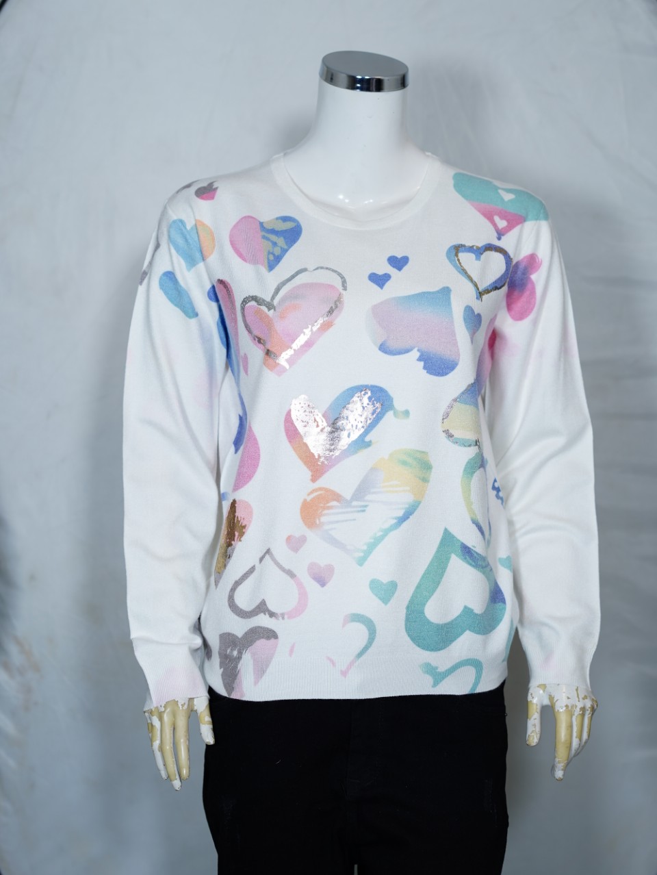 تیشرت زنانه یقه گرد کشمیر طرح5 DA