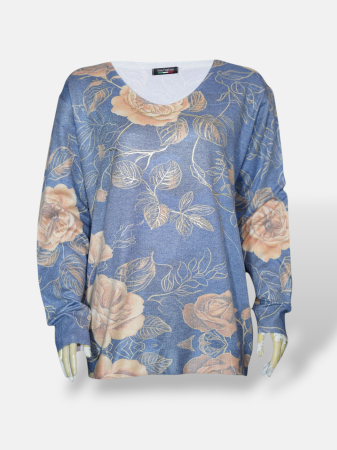 بلوز زنانه یقه هفت کشمیر DA