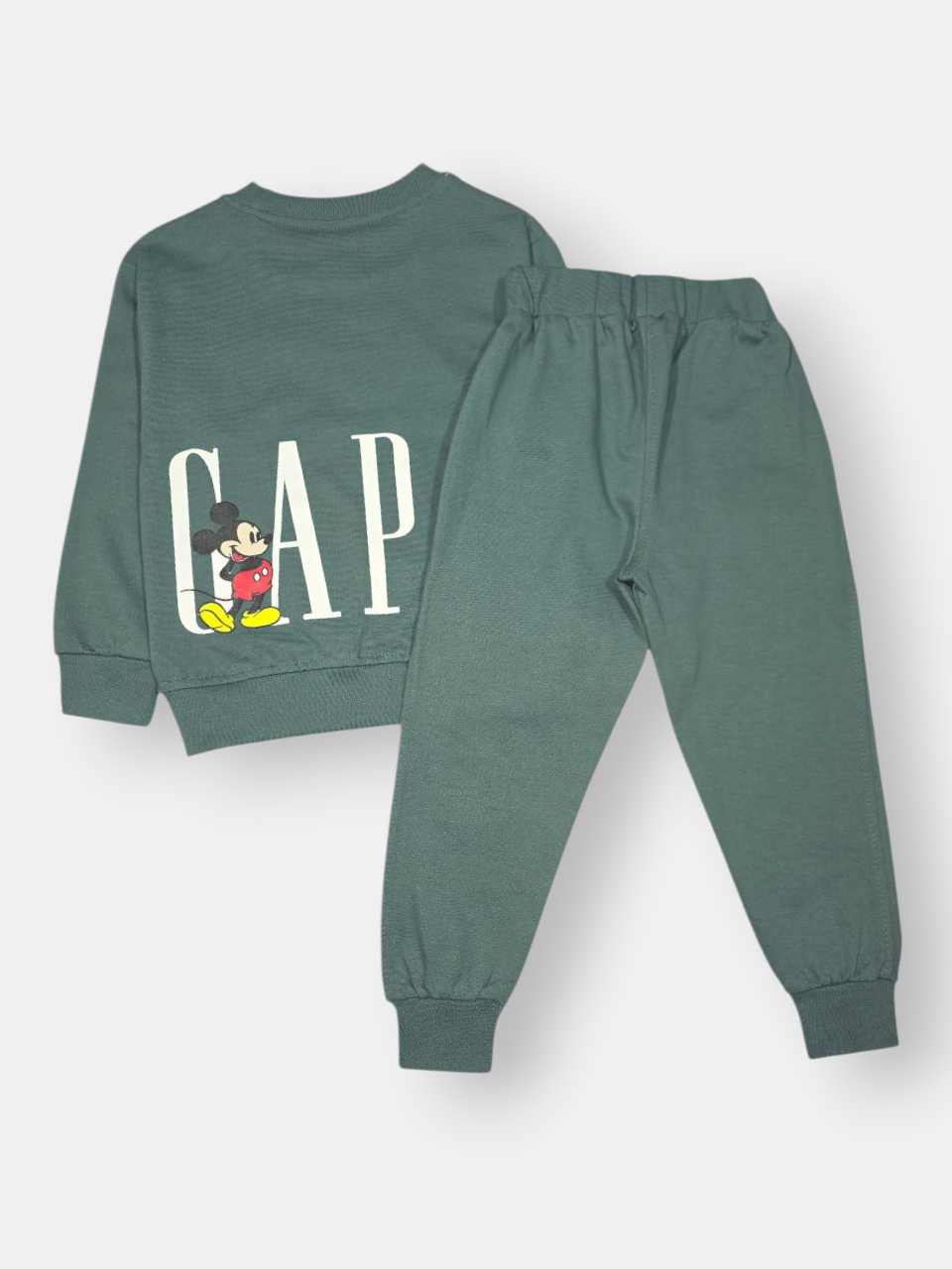 ست پسرانه بلوز شلوار گپ میکی موس سبز AD3174 سایز40