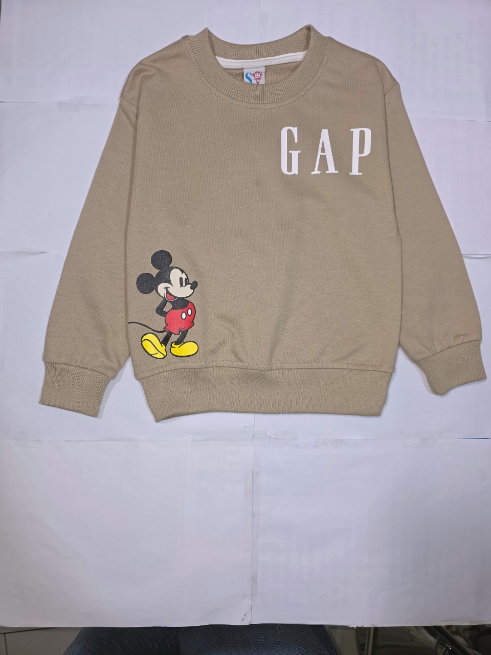 ست پسرانه بلوز شلوار گپ میکی موس کرم AD3174 سایز40