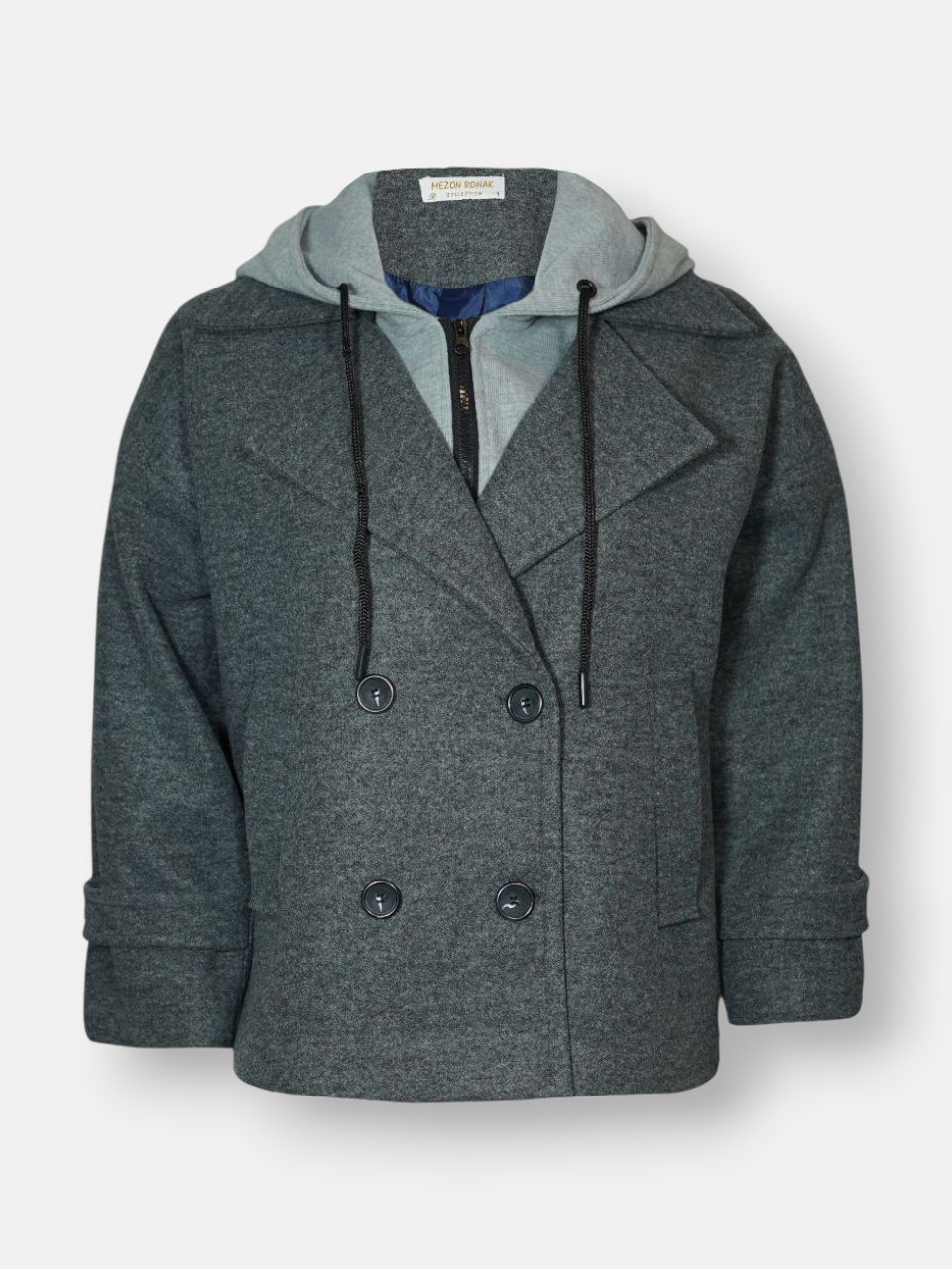 کت کوتاه زنانه کلاهدار جیبدار AP