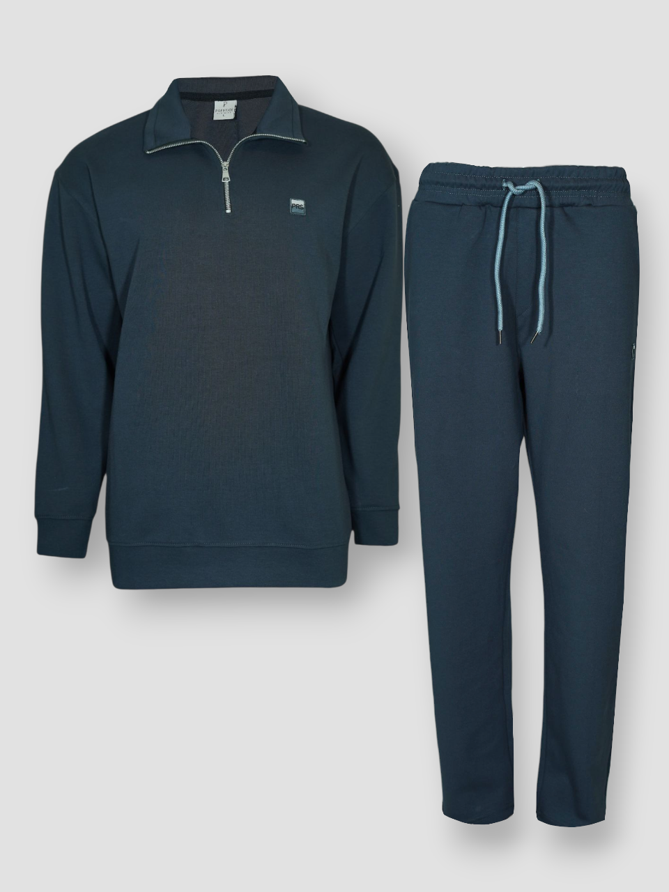 ست مردانه بلوز شلوار نیم زیپ دورس CZ