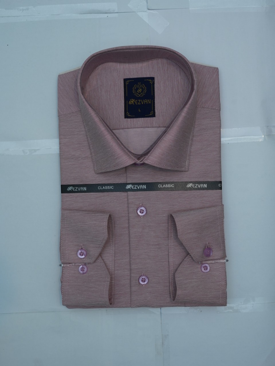 پیراهن مردانه کلاسیک آستین بلند آکسفورد کالباسی CP سایزM