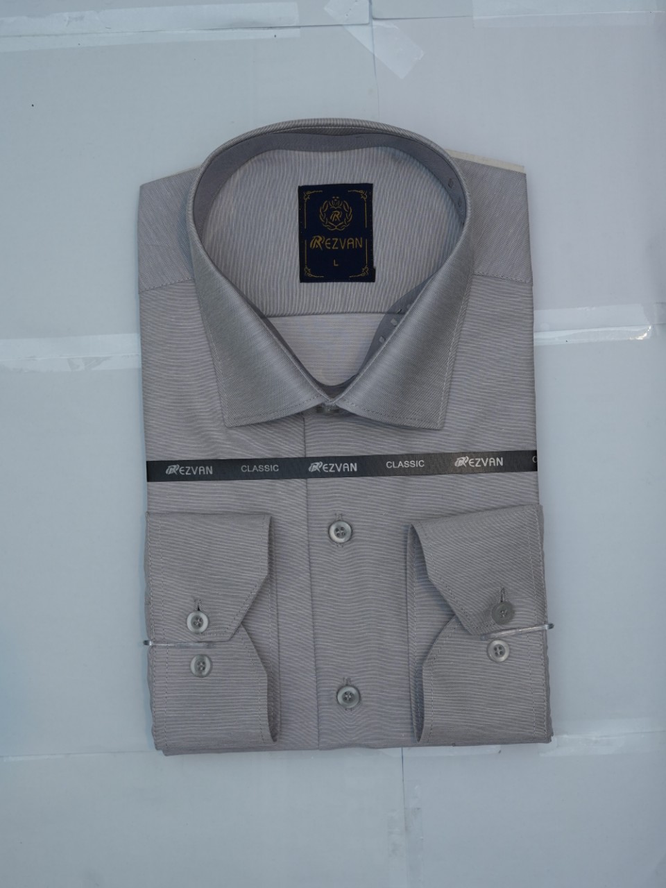 پیراهن مردانه کلاسیک آستین بلند آکسفورد نسکافه ای CP سایزM