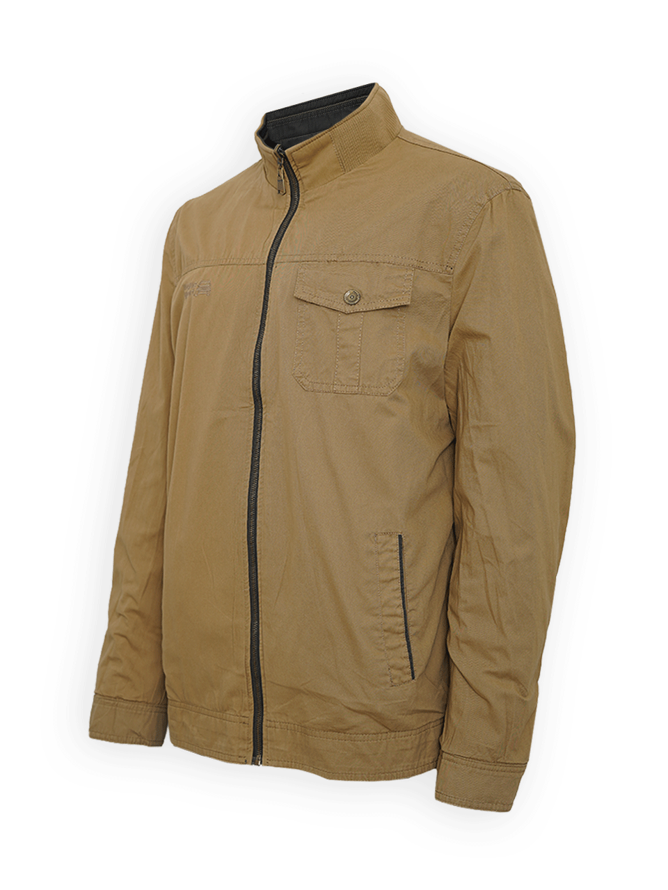 کاپشن بهاره مردانه دورو کتان جیپ سبز CN8543 سایز6XL