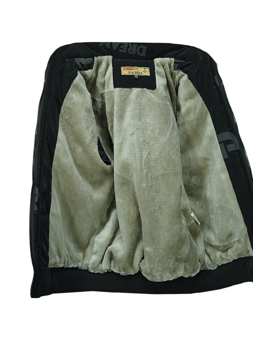 کاپشن پسرانه توخز کلاهدار چرم مصنوعی مشکی طرح2 CT4018 سایز55
