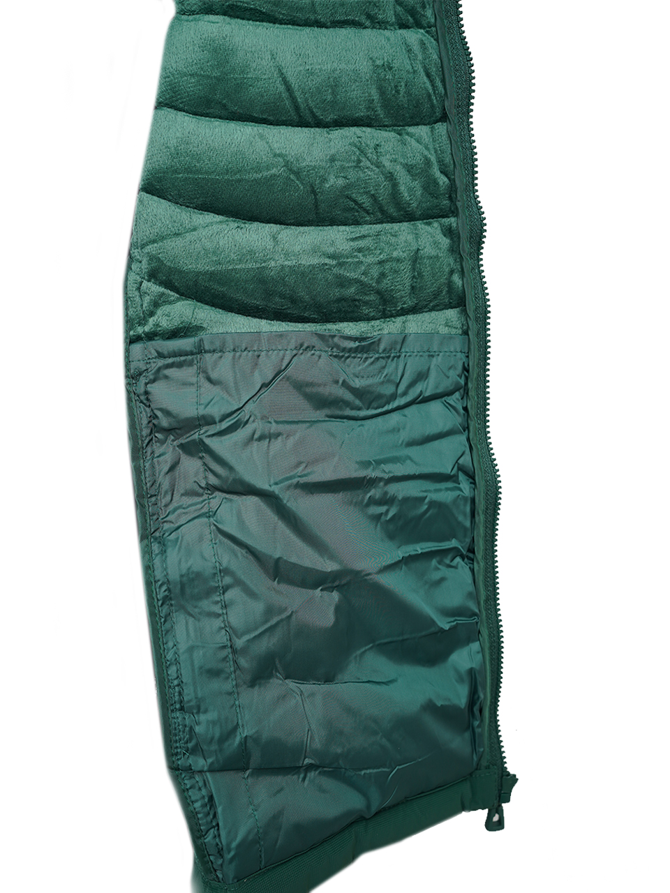 کاپشن مردانه پر سیلیکونی مخمل سبز CN6015 سایز8XL