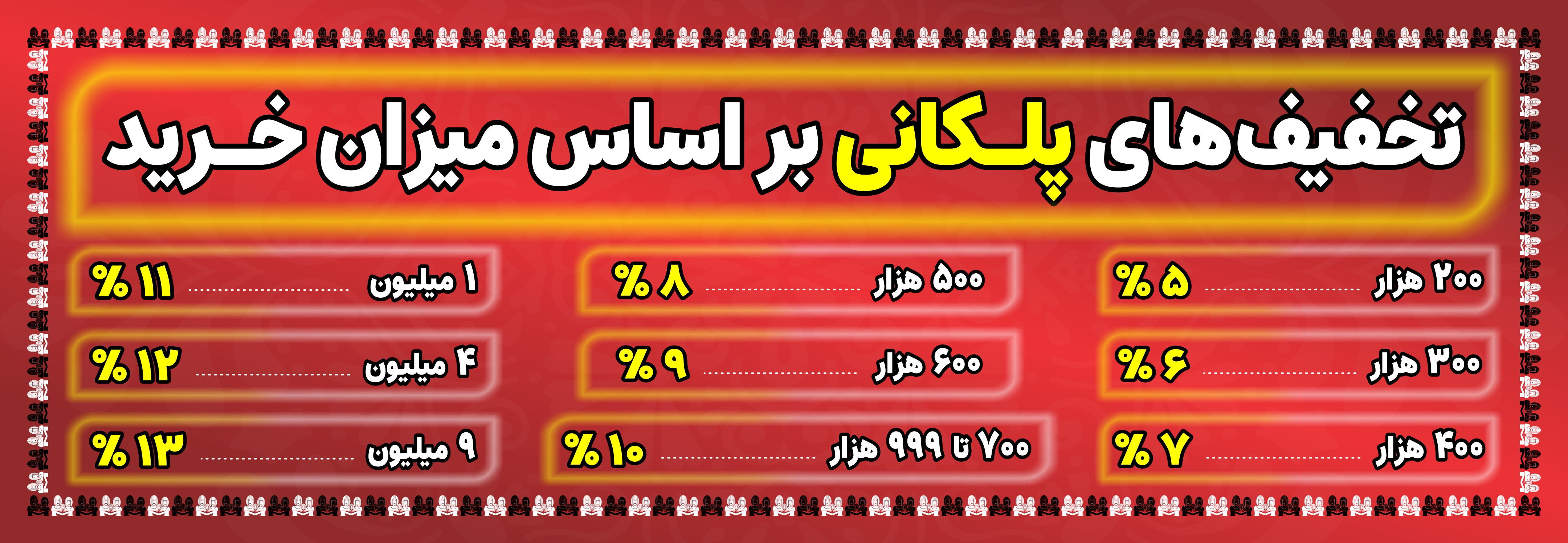 تخفیف پلکانی